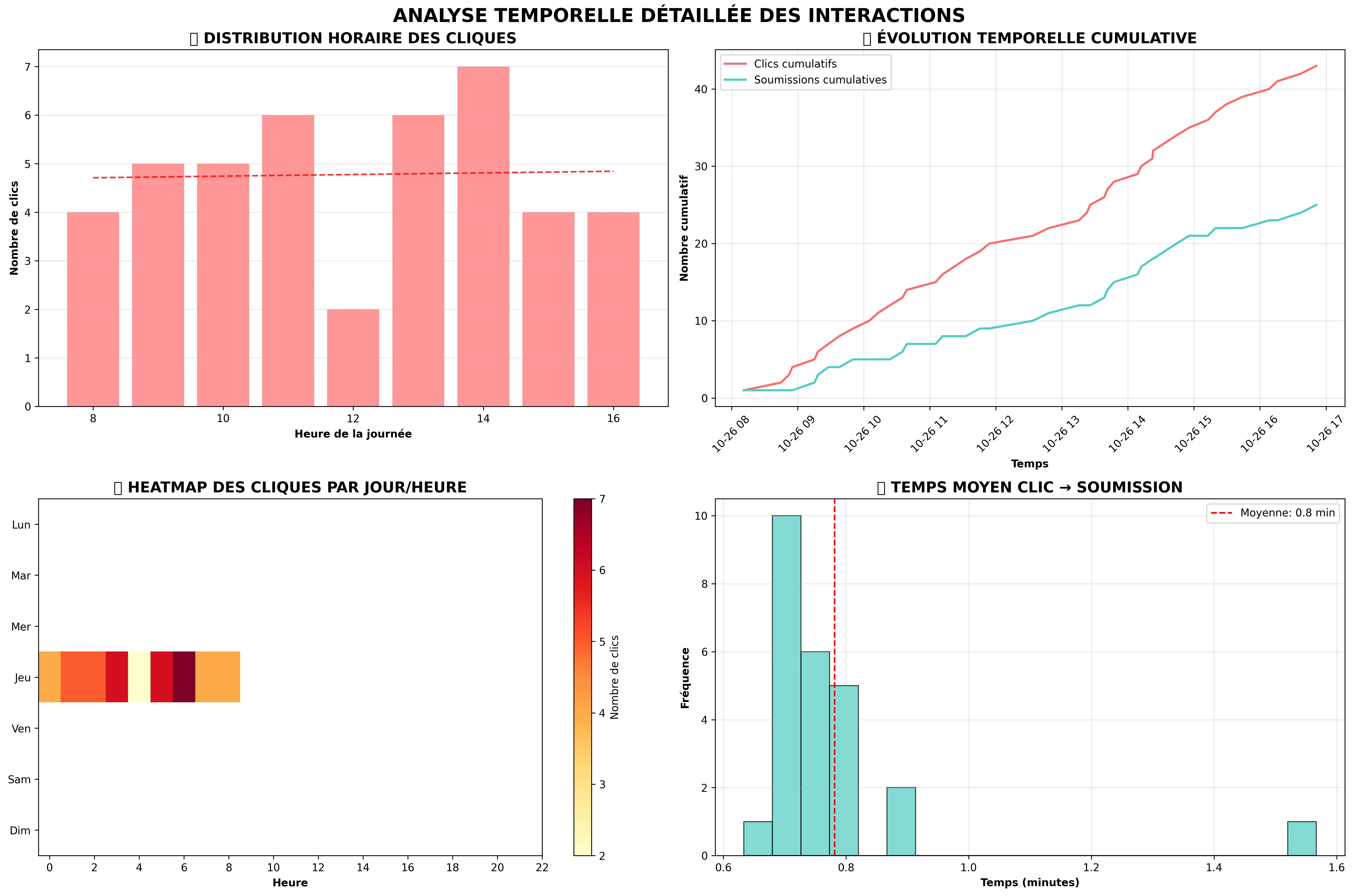 Analyse temporelle des interactions